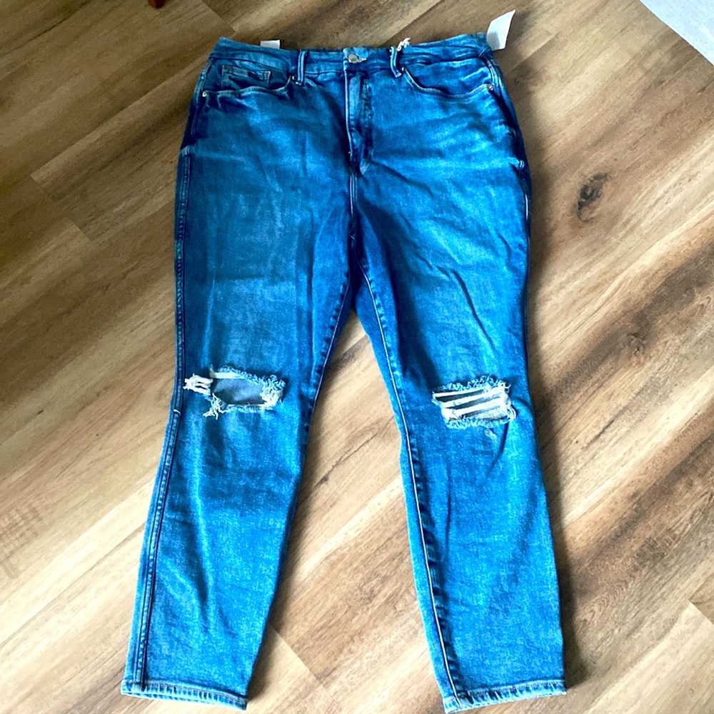 Good American size 20 good curve skinny crop